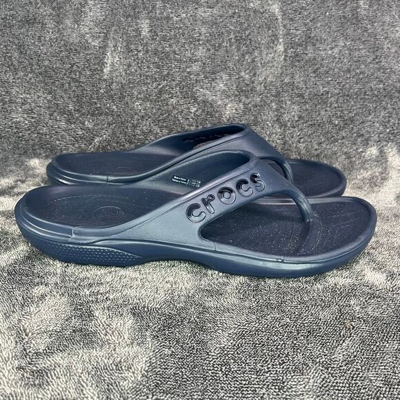 Crocs Iconic Comfort Flip Flop Thong Sandals Unisex Mens 10/Women 12 Blue - Picture 3 of 6